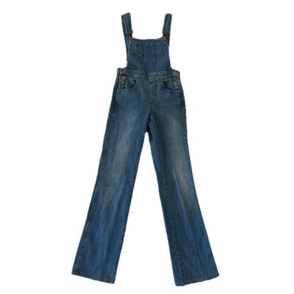 Marc By Marc Jacobs Women Blue Denim Overalls Jeans Jumpsuit Size 0 Y2K Vintage - Picture 1 of 11